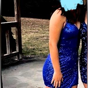 Blue hoco dress